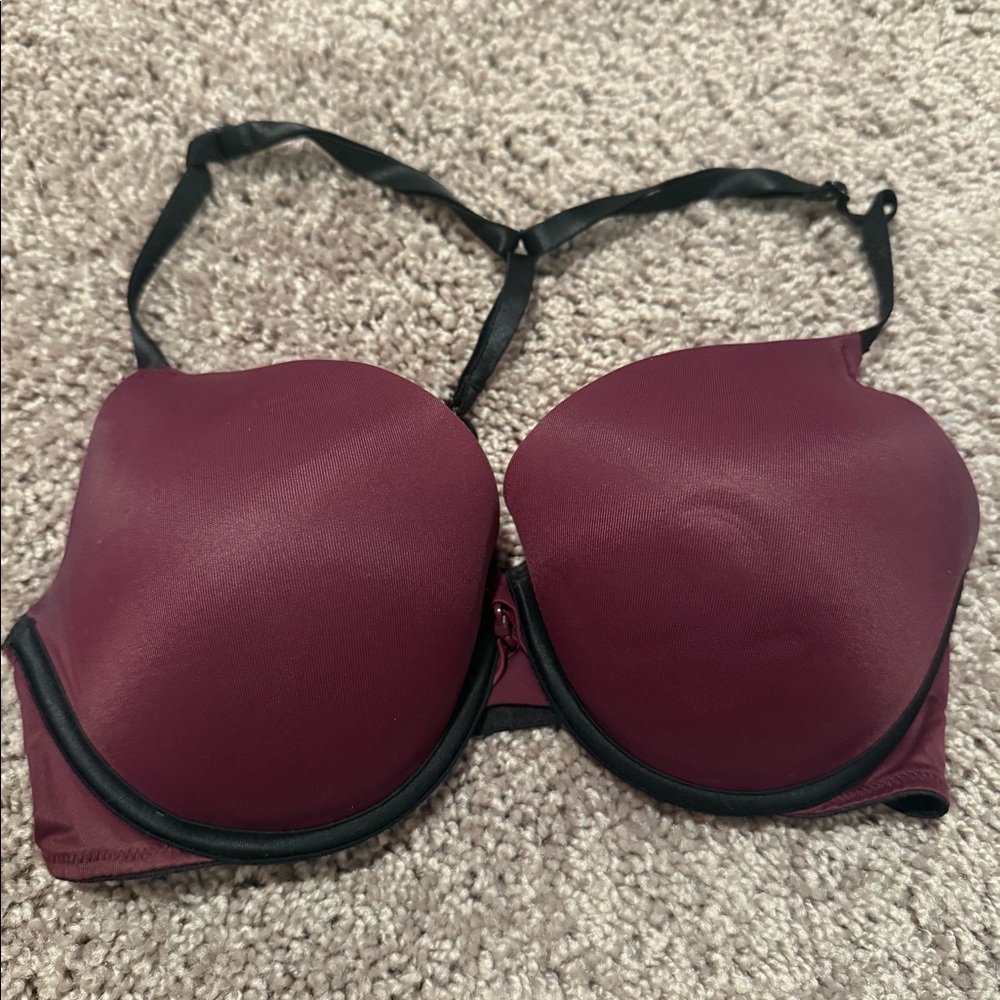PINK Victoria’s Secret Front Close Bra Burgundy